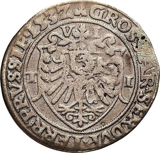 Reverse 6 Groszy (Szostak) 1532 TI "Torun" - Silver Coin Value - Poland, Sigismund I the Old