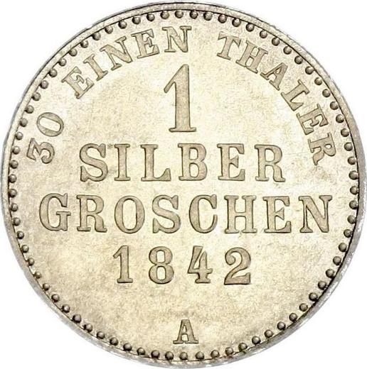 Reverse Silber Groschen 1842 A - Silver Coin Value - Waldeck-Pyrmont, George Heinrich