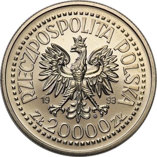 Obverse Pattern 20000 Zlotych 1993 MW ET "Casimir IV Jagiellon" Nickel -  Coin Value - Poland, III Republic before denomination