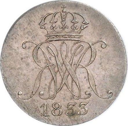 Obverse 1 Pfennig 1833 B - Coin Value - Hanover, William IV