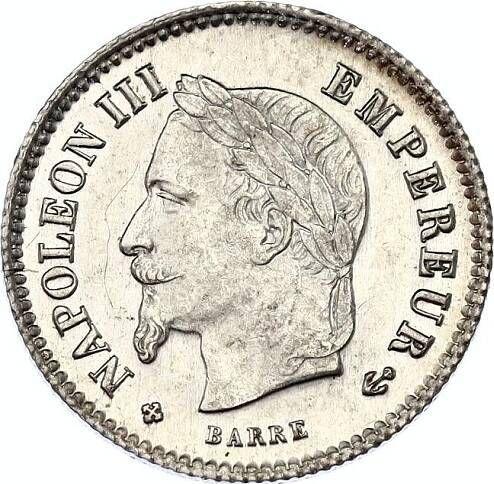 Obverse 20 Centimes 1867 BB "Type 1867-1868" - Silver Coin Value - France, Napoleon III