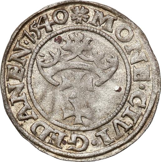 Obverse Schilling (Szelag) 1540 "Danzig" - Silver Coin Value - Poland, Sigismund I the Old