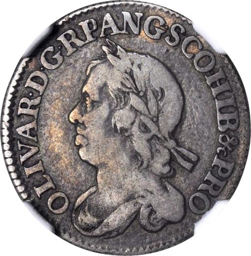 Obverse Sixpence 1658 HIB &c PRO - Silver Coin Value - United Kingdom, Oliver Cromwell