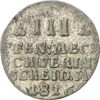 Reverse Dreiling 1816 - Silver Coin Value - Mecklenburg-Schwerin, Frederick Francis I