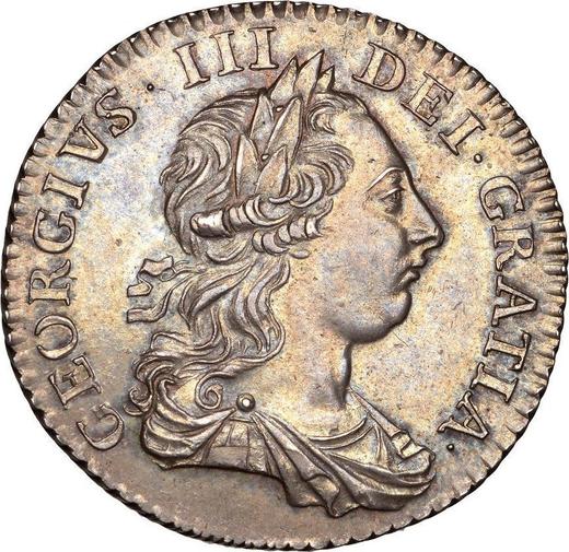 Obverse Shilling 1763 - Silver Coin Value - United Kingdom, George III