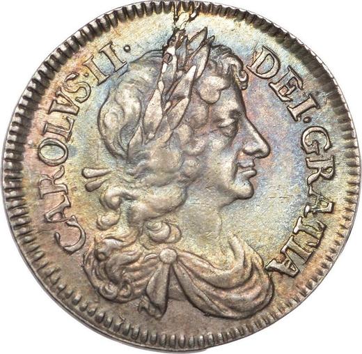 Awers monety - 4 pensy 1678 - cena srebrnej monety - Wielka Brytania, Karol II