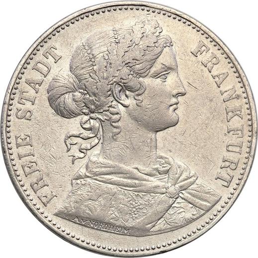 Anverso Tálero 1864 - valor de la moneda de plata - Fráncfort del Meno, Ciudad Libre