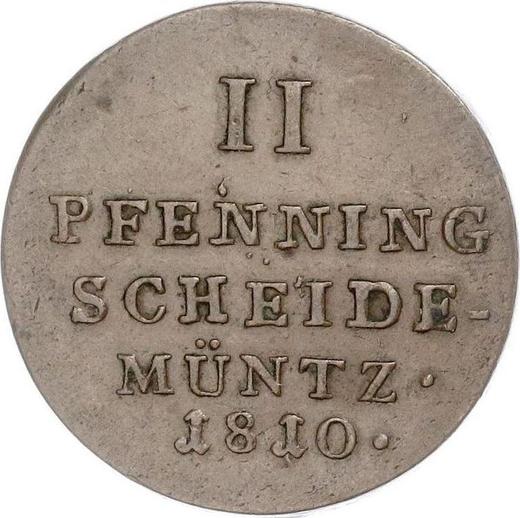 Reverse 2 Pfennig 1810 C -  Coin Value - Westphalia, Jérôme Napoléon