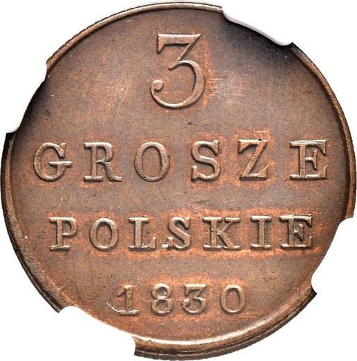 Reverse 3 Grosze 1830 FH -  Coin Value - Poland, Congress Poland