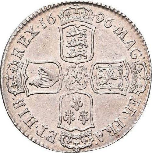 Reverse Halfcrown 1696 C "Large Shields" - Silver Coin Value - United Kingdom, William III