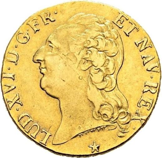 Anverso Louis d'Or 1785 W "Tipo 1785-1792" - valor de la moneda de oro - Francia, Luis XVI