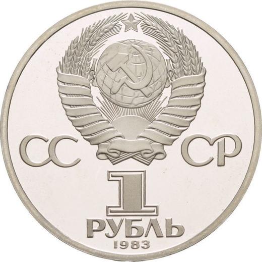 Reverse Rouble 1983 "Ivan Fyodorov" -  Coin Value - Russia, Soviet Union - USSR