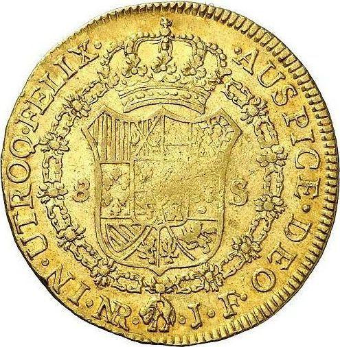 Reverse 8 Escudos 1808 NR JF - Gold Coin Value - Colombia, Charles IV