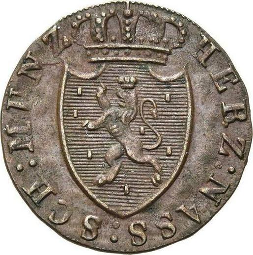 Awers monety - 1/4 krajcara 1819 Z - cena  monety - Nassau, Wilhelm