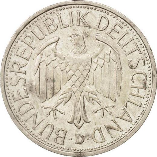Reverse 1 Mark 1989 D - Coin Value - Germany, FRG