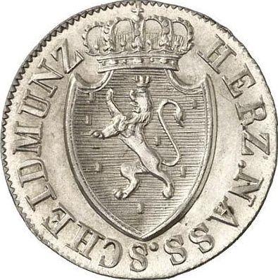 Obverse 3 Kreuzer 1825 - Silver Coin Value - Nassau, William