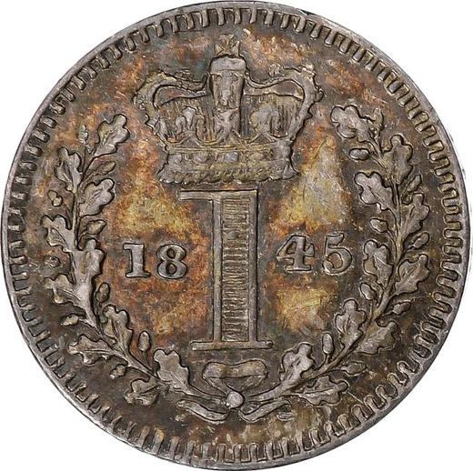 Revers 1 Penny 1845 "Typ 1838-1887" - Silbermünze Wert - Großbritannien, Victoria