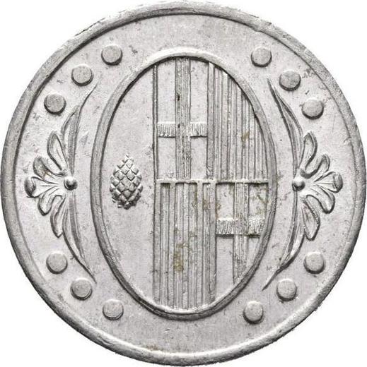 Anverso 1 peseta Sin fecha (1936-1939) "L’Ametlla del Vallès" Valor nominal numérico - valor de la moneda - España, II República