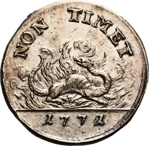 Reverse Pattern 2 Grosze (1/2 Zlote) 1771 "Monogram in cursive letters" Silver - Silver Coin Value - Poland, Stanislaus II Augustus