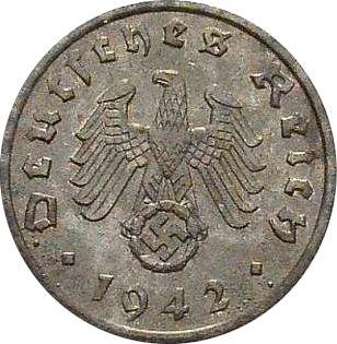 Reverse 1 Reichspfennig 1942 A "Type 1940-1945" -  Coin Value - Germany, Third Reich