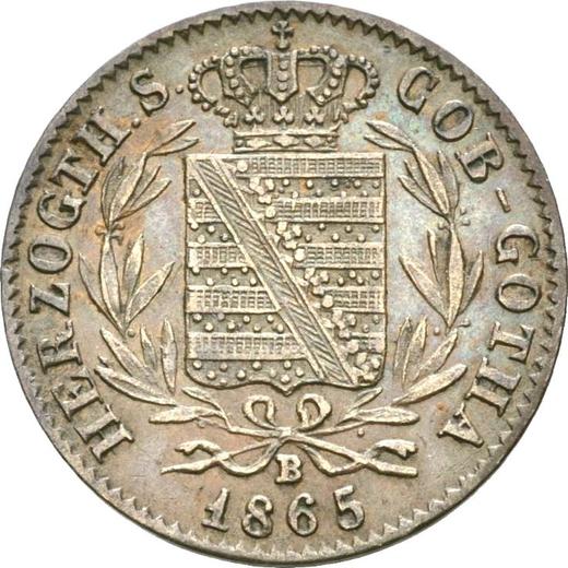 Avers 1 Pfennig 1865 B - Münze Wert - Sachsen-Coburg und Gotha, Ernst II