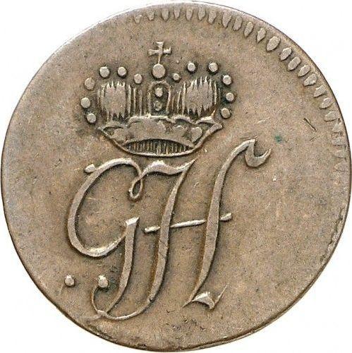 Obverse 1 Pfennig 1817 W "Type 1816-1817" -  Coin Value - Waldeck-Pyrmont, George Heinrich