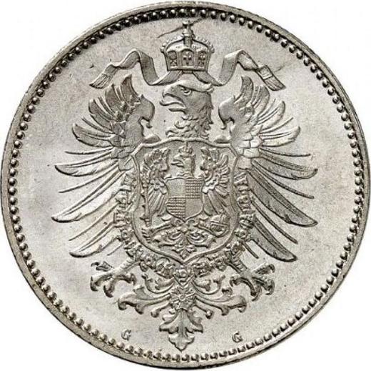 Reverse 1 Mark 1882 G "Type 1873-1887" - Silver Coin Value - Germany, German Empire