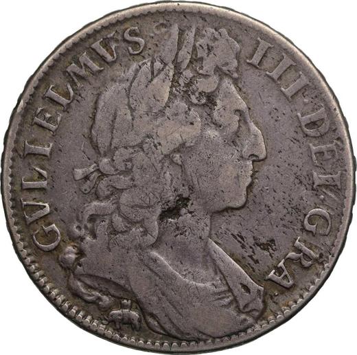 Obverse Halfcrown 1701 "New large shields" Elephant and castle - Silver Coin Value - United Kingdom, William III
