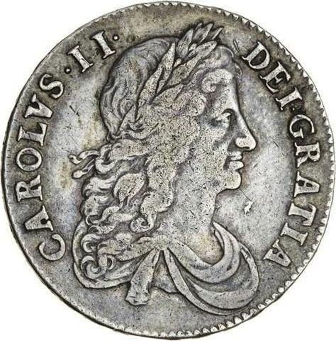 Obverse Halfcrown 1664 "Second laureate bust" - Silver Coin Value - United Kingdom, Charles II