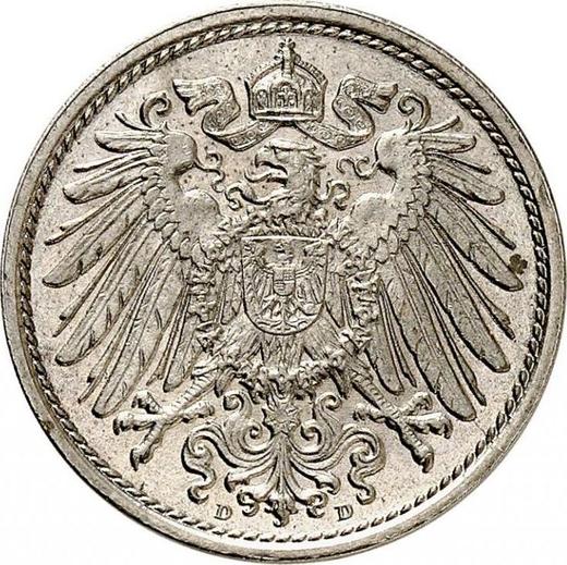 Revers 10 Pfennig 1901 D "Typ 1890-1916" - Münze Wert - Deutschland, Deutsches Kaiserreich