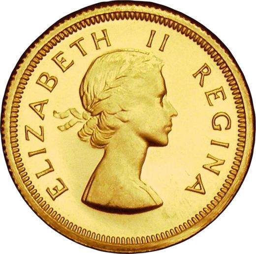Obverse Pound 1957 - Gold Coin Value - RSA, Elizabeth II