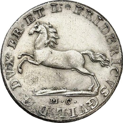 Obverse 1/6 Thaler 1813 MC - Silver Coin Value - Brunswick-Wolfenbüttel, Frederick William