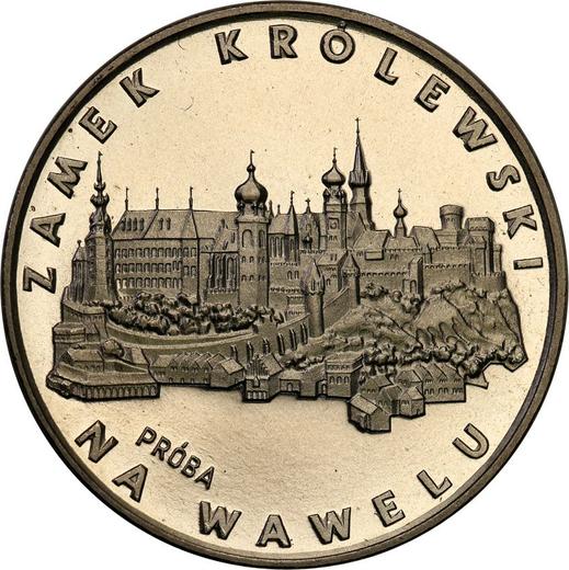 Reverso Pruebas 100 eslotis 1977 MW "Castillo Real de Wawel" Níquel - valor de la moneda  - Polonia, República Popular
