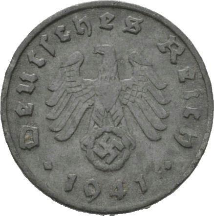 Reverse 1 Reichspfennig 1941 D "Type 1940-1945" -  Coin Value - Germany, Third Reich