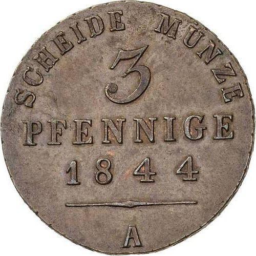 Reverse Ebersdorf 3 Pfennig 1844 A -  Coin Value - Reuss-Schleiz, Heinrich LXXII