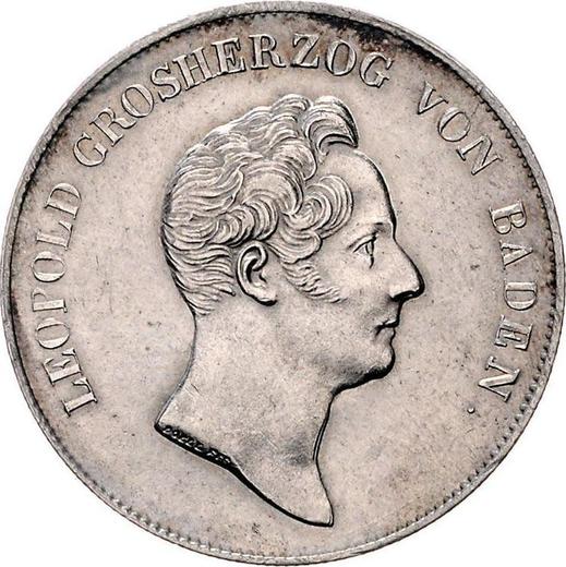 Obverse Thaler 1834 - Silver Coin Value - Baden, Leopold