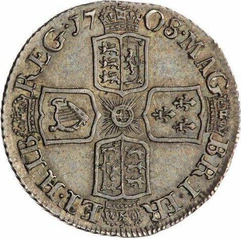 Revers 6 Pence 1708 E - Silbermünze Wert - Großbritannien, Anne