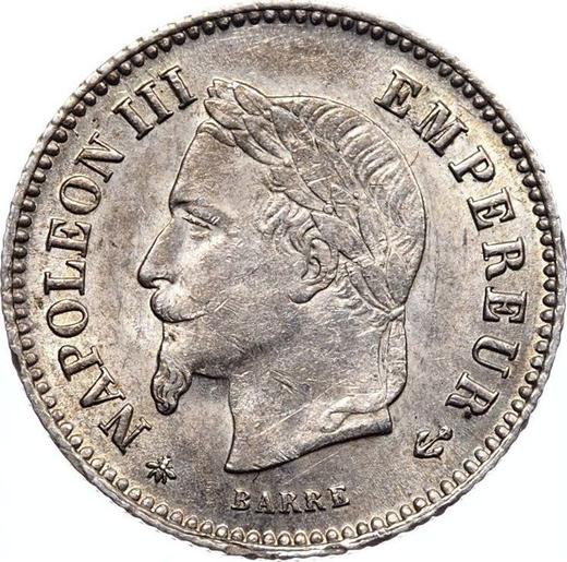 Obverse 20 Centimes 1867 A "Type 1867-1868" - Silver Coin Value - France, Napoleon III