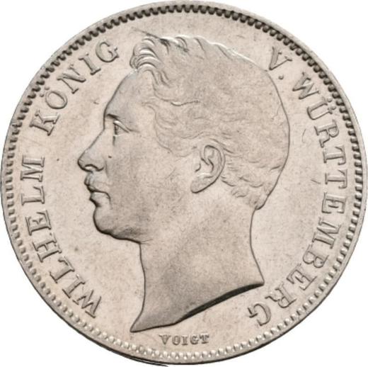 Obverse 1/2 Gulden 1847 - Silver Coin Value - Württemberg, William I
