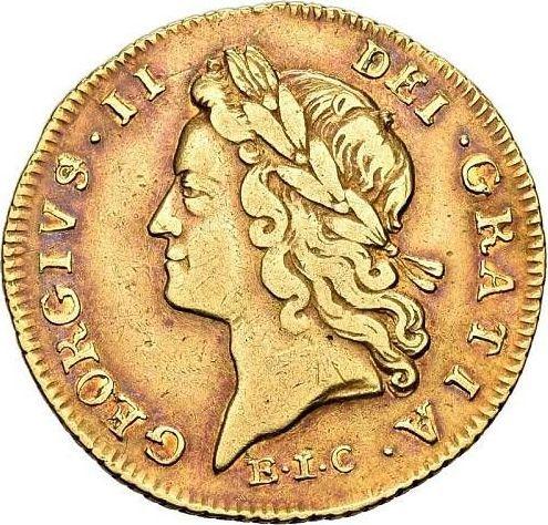 Avers 1/2 Guinee 1729 EIC "Porträt in jungen Jahren" - Goldmünze Wert - Großbritannien, Georg II