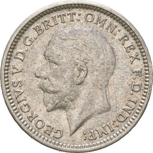 Obverse Threepence 1930 "Type 1927-1936" - Silver Coin Value - United Kingdom, George V