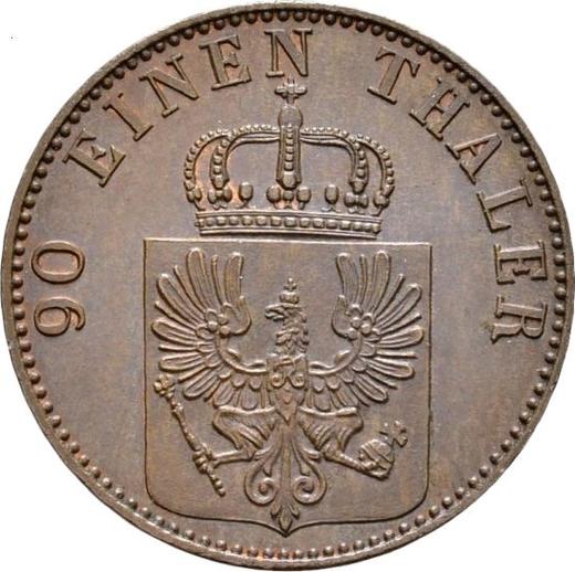 Obverse 4 Pfennig 1858 A -  Coin Value - Prussia, Frederick William IV