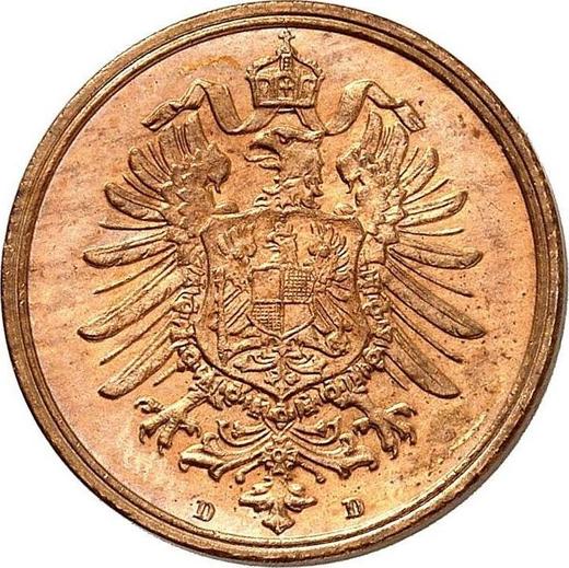Reverse 2 Pfennig 1876 D "Type 1873-1877" - Coin Value - Germany, German Empire