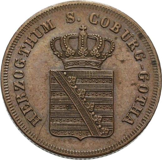 Anverso 2 pfennige 1835 - valor de la moneda - Sajonia-Coburgo-Gotha, Ernesto I