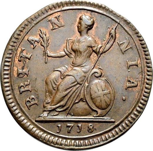 Revers 1 Farthing 1718 - Münze Wert - Großbritannien, Georg I