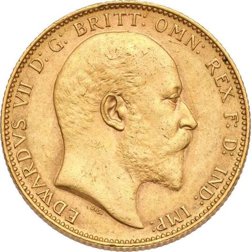 Anverso Soberano 1905 P - valor de la moneda de oro - Australia, Eduardo VII