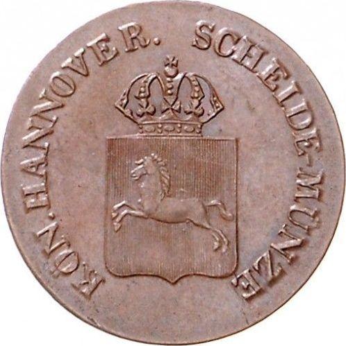 Obverse 2 Pfennig 1837 A "Type 1835-1837" -  Coin Value - Hanover, William IV