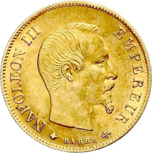 Obverse 10 Francs 1860 BB "Type 1855-1860" - Gold Coin Value - France, Napoleon III