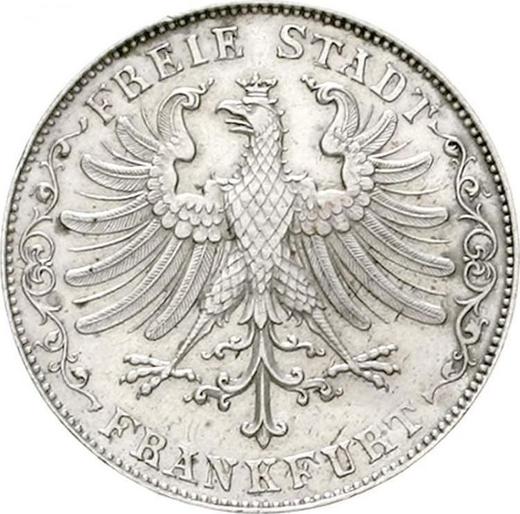 Obverse Gulden 1855 - Silver Coin Value - Frankfurt am Main, Free City