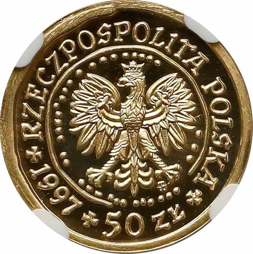 Avers 50 Zlotych 1997 MW NR "Seeadler" - Goldmünze Wert - Polen, III Republik Polen nach Stückelung